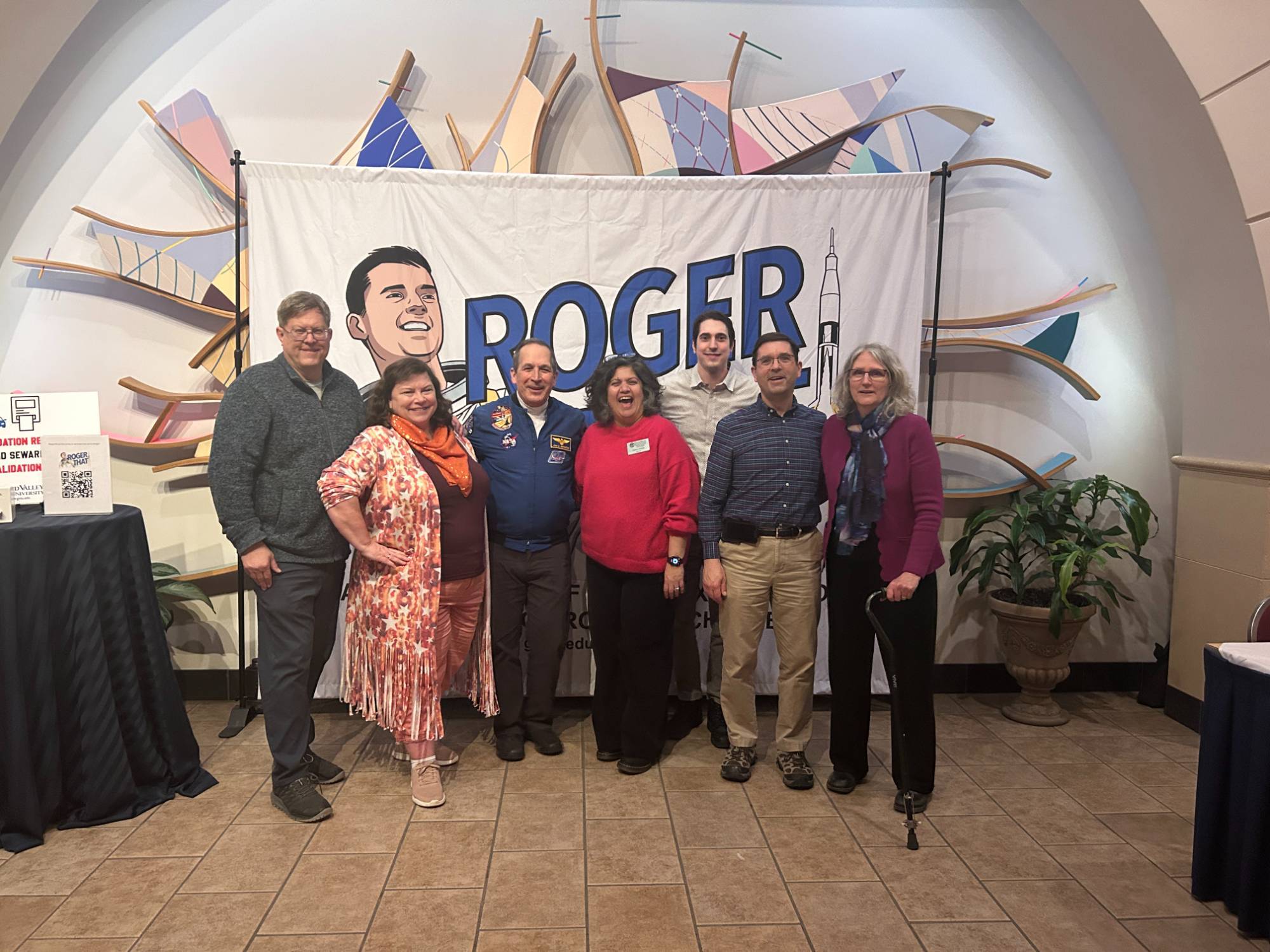 John Herrington and some of the Roger That! crew